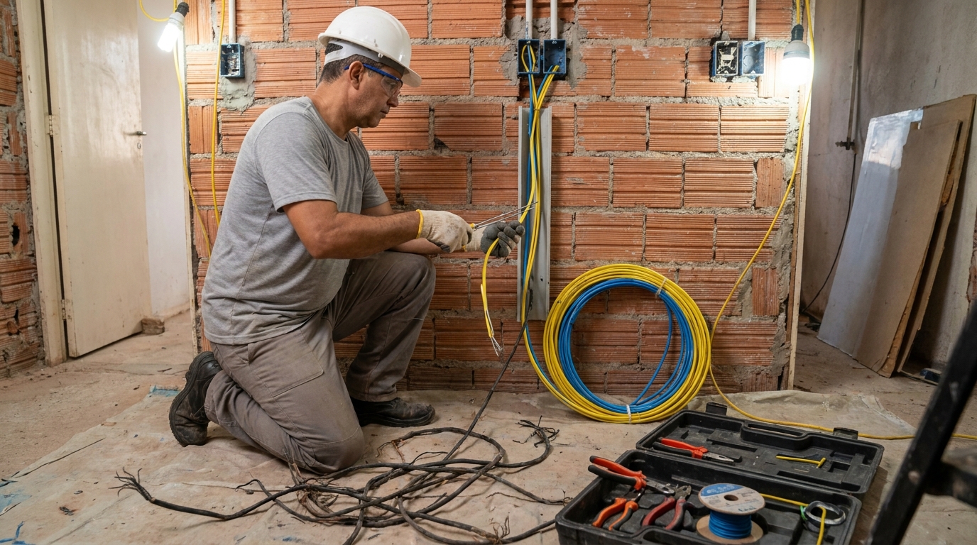 Adequação de Fiação em Uberaba‑MG