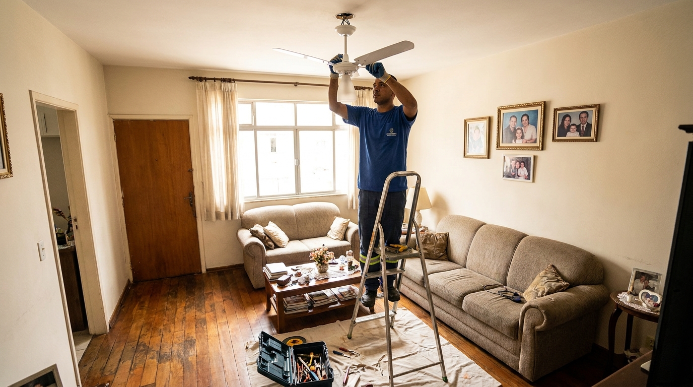 Substituição de Ventilador em Uberaba‑MG