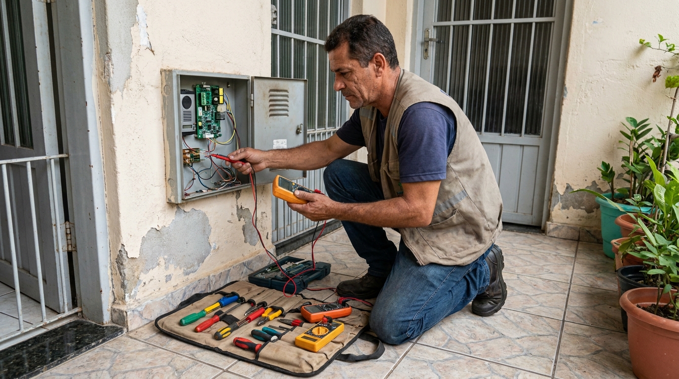 Troca de Fiação de Interfone em Uberaba‑MG
